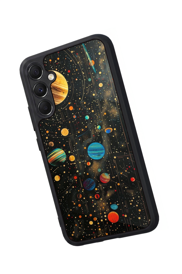 Samsung Galaxy A34 Uyumlu Uzay Tasarımlı Glossy Premium Kılıf