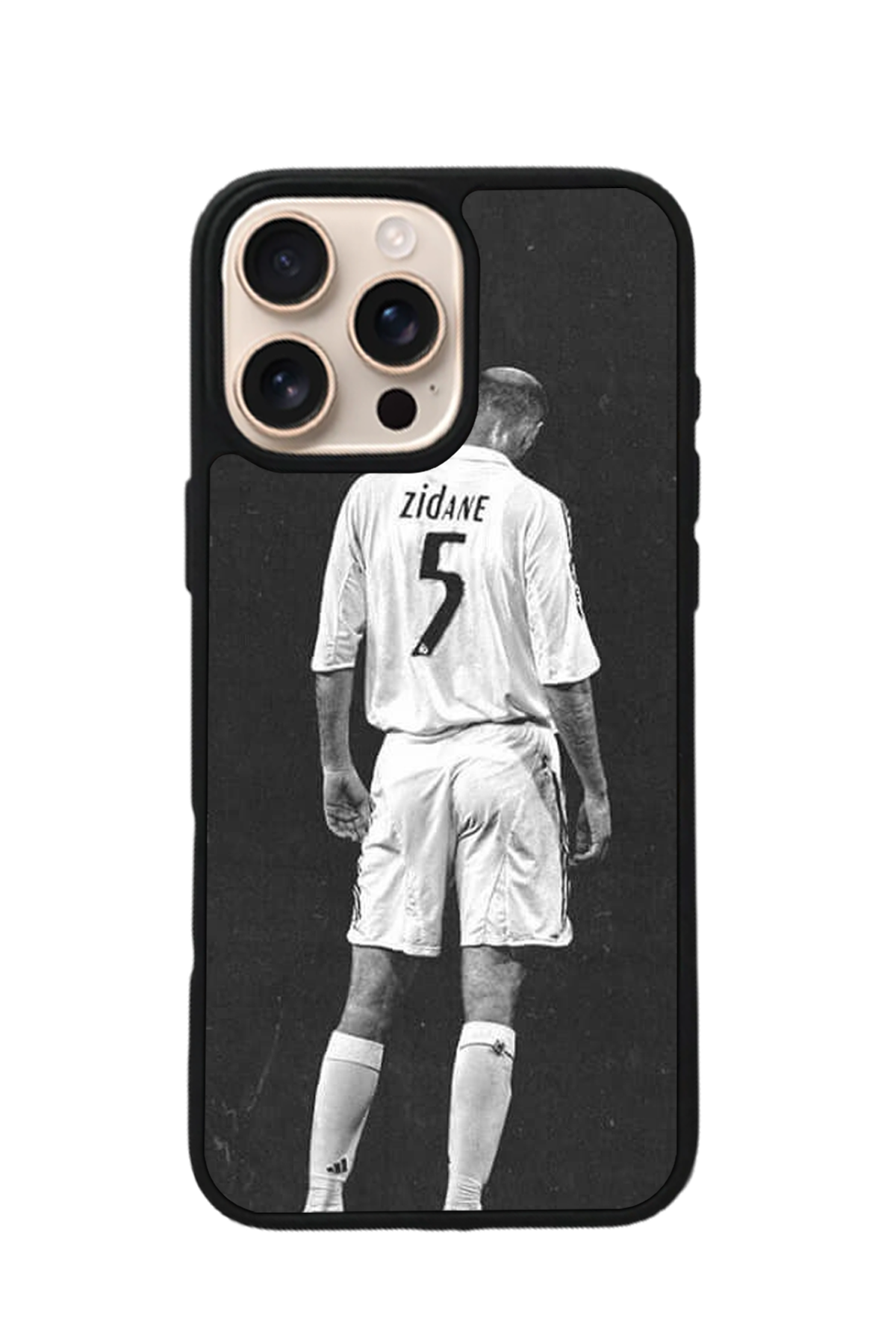 iPhone 15 Pro Uyumlu Zidane Tasarımlı Glossy Premium Kılıf