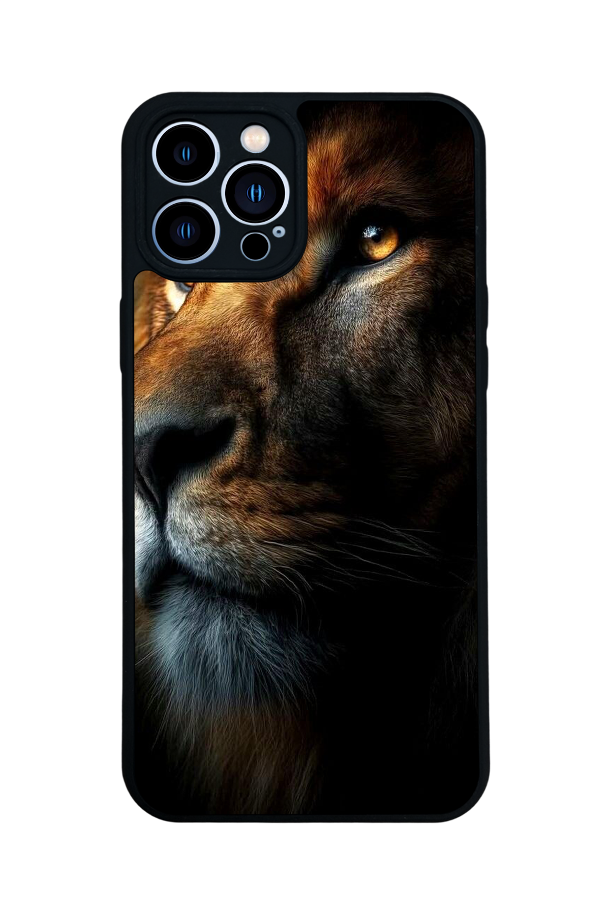 iPhone 12 Pro Max Uyumlu Aslan Tasarımlı Glossy Premium Kılıf