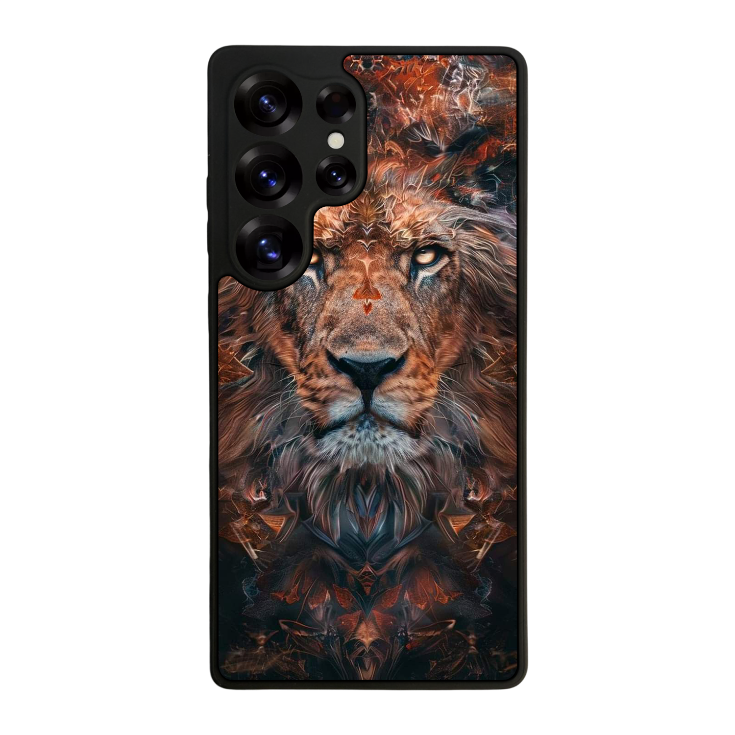 Samsung Galaxy S25 Ultra Uyumlu Aslan Tasarımlı Glossy Premium Kılıf