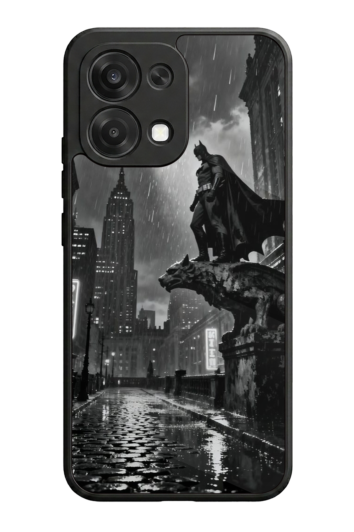 Oppo A6 Pro Uyumlu Batman Tasarımlı Glossy Premium Kılıf