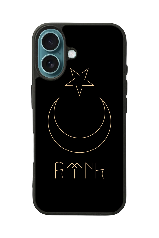 iPhone 16 Uyumlu Bozkurt Tasarımlı Glossy Premium Kılıf