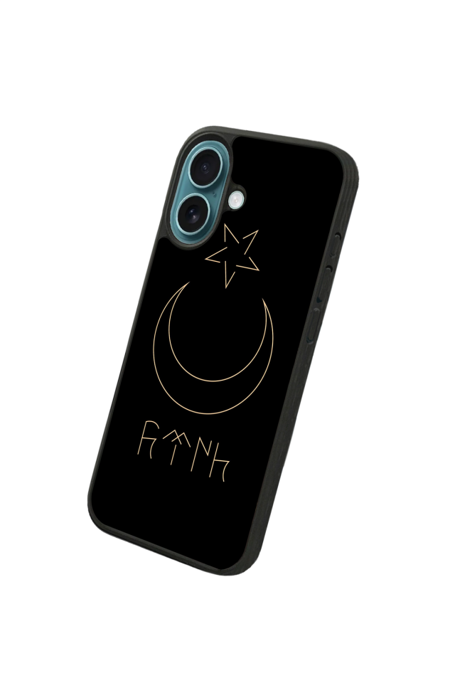 iPhone 16 Uyumlu Bozkurt Tasarımlı Glossy Premium Kılıf