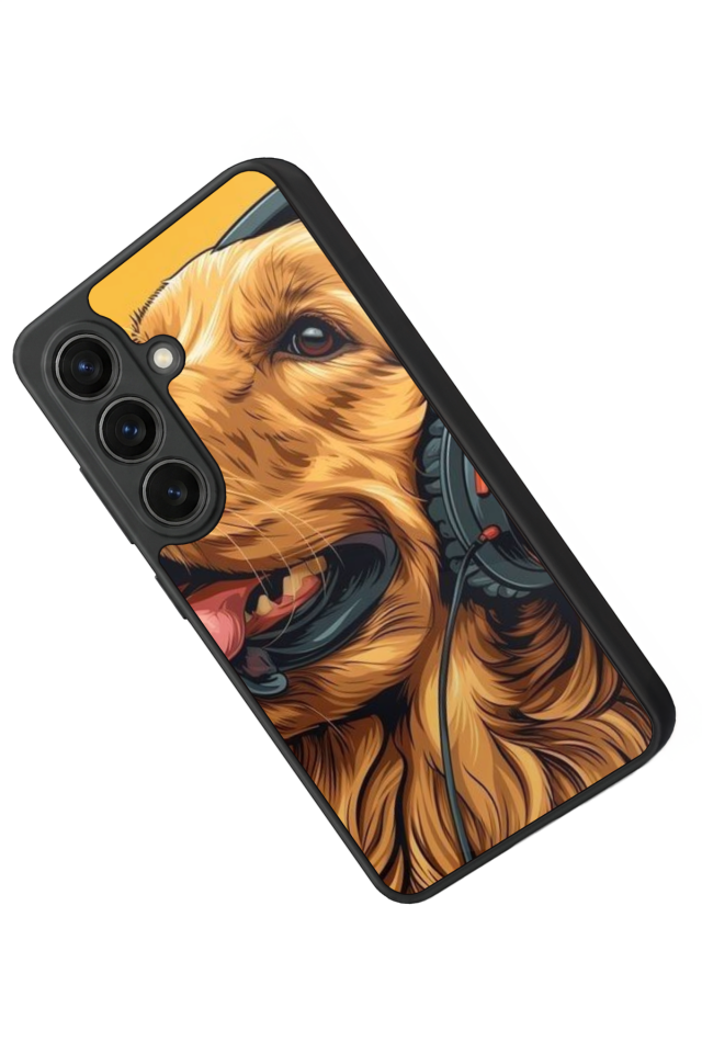 Samsung Galaxy S26 Uyumlu Golden Kopek Tasarımlı Glossy Premium Kılıf