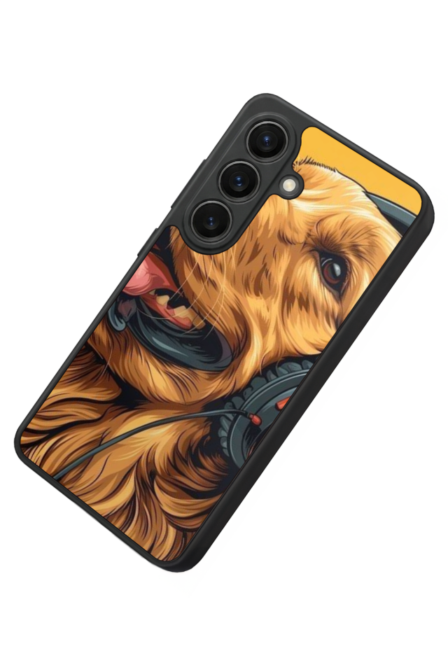 Samsung Galaxy S26 Uyumlu Golden Kopek Tasarımlı Glossy Premium Kılıf