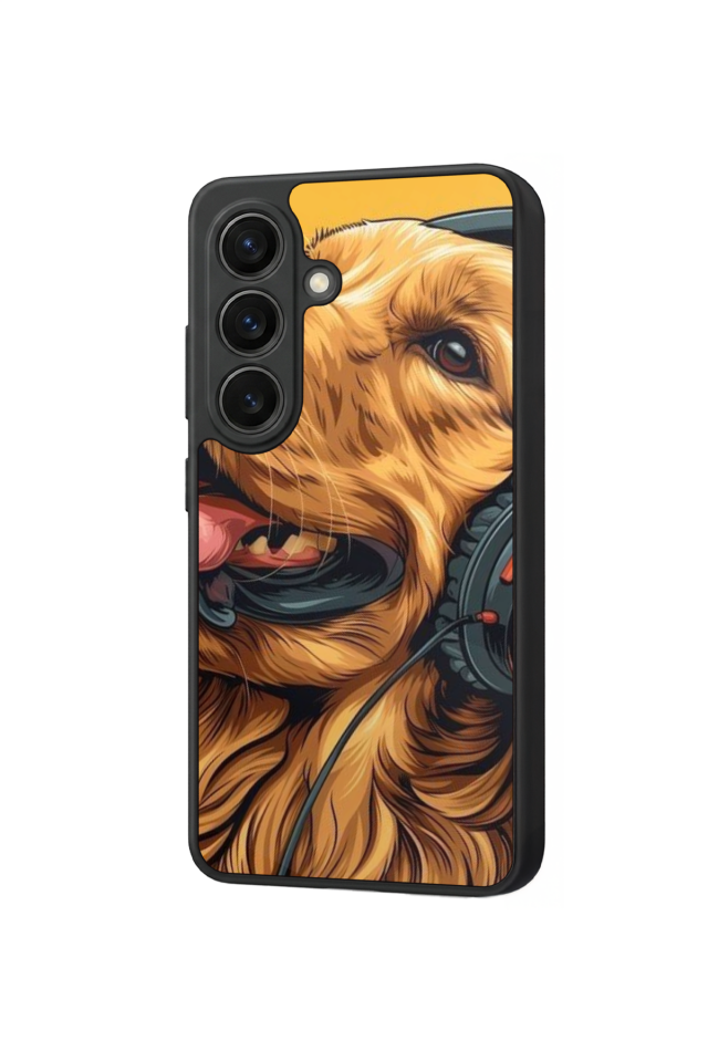 Samsung Galaxy S26 Uyumlu Golden Kopek Tasarımlı Glossy Premium Kılıf