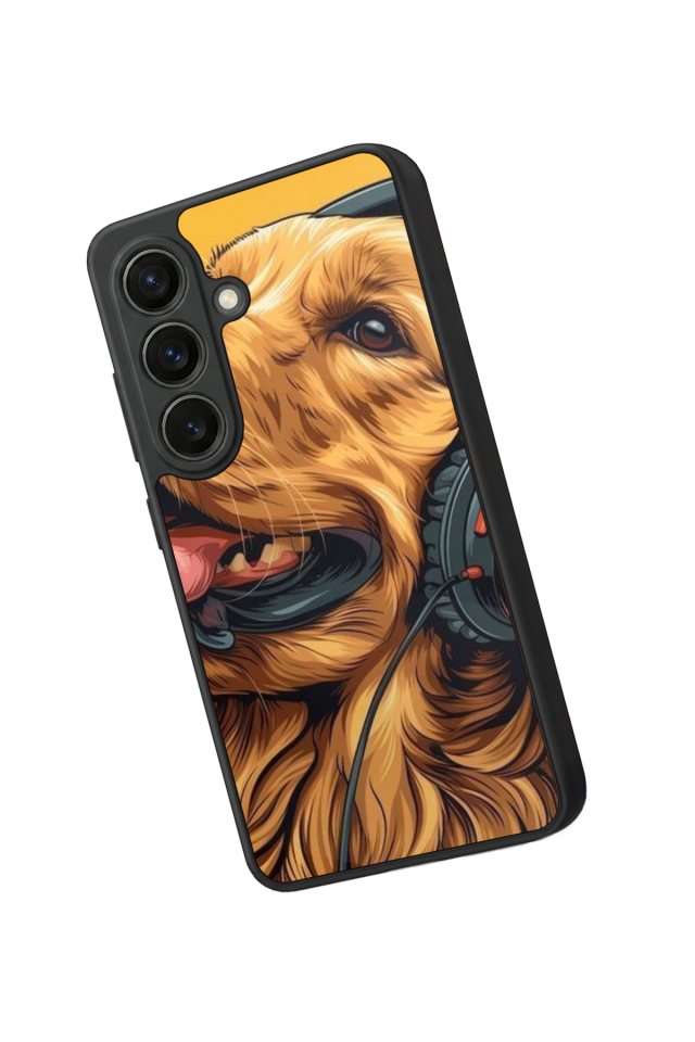 Samsung Galaxy S26 Uyumlu Golden Kopek Tasarımlı Glossy Premium Kılıf