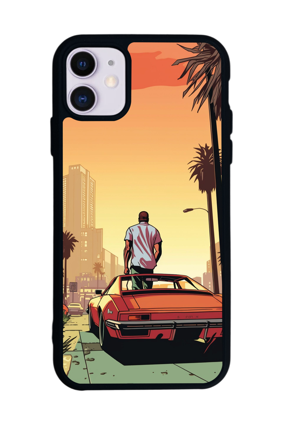 iPhone 11 Uyumlu GTA Tasarımlı Glossy Premium Kılıf