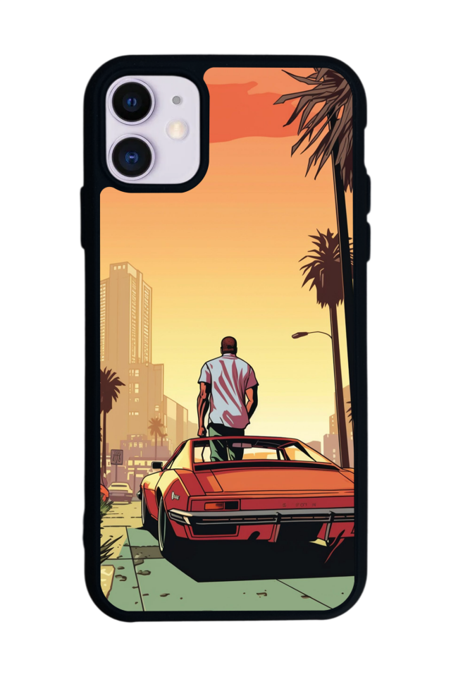 iPhone 11 Uyumlu GTA Tasarımlı Glossy Premium Kılıf