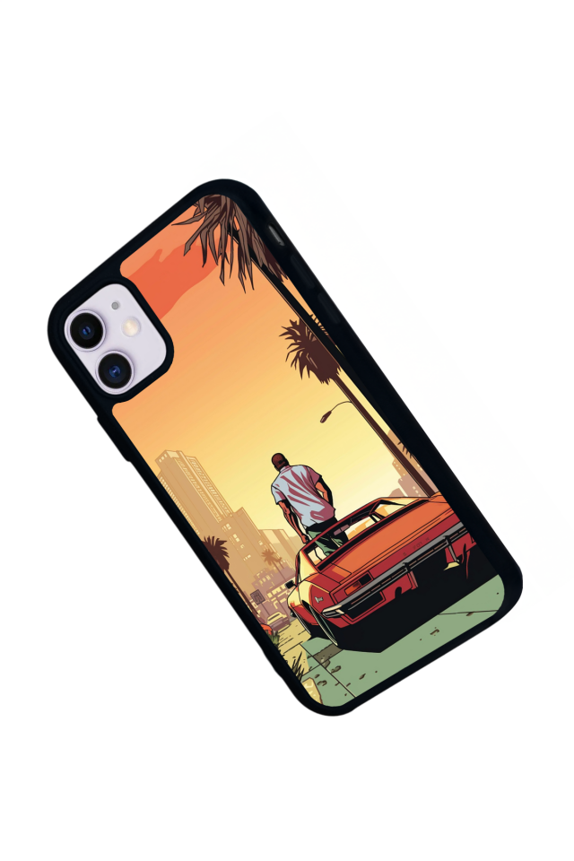 iPhone 11 Uyumlu GTA Tasarımlı Glossy Premium Kılıf