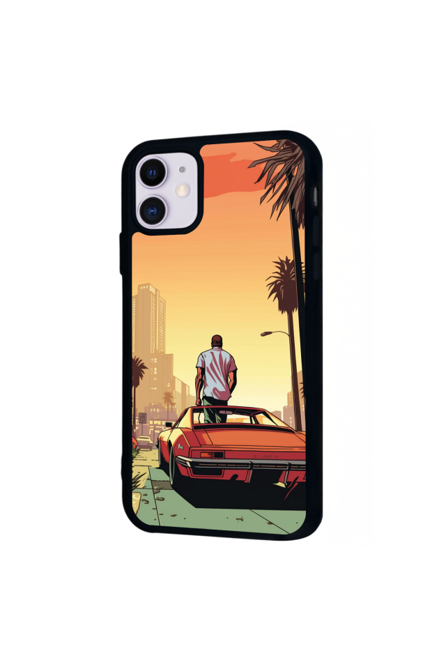 iPhone 11 Uyumlu GTA Tasarımlı Glossy Premium Kılıf