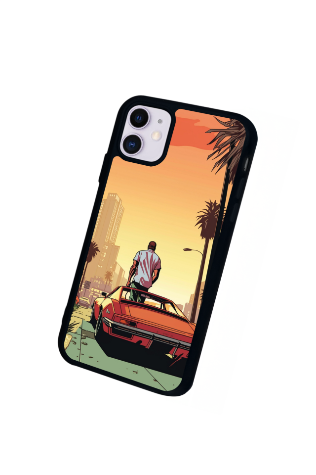 iPhone 11 Uyumlu GTA Tasarımlı Glossy Premium Kılıf