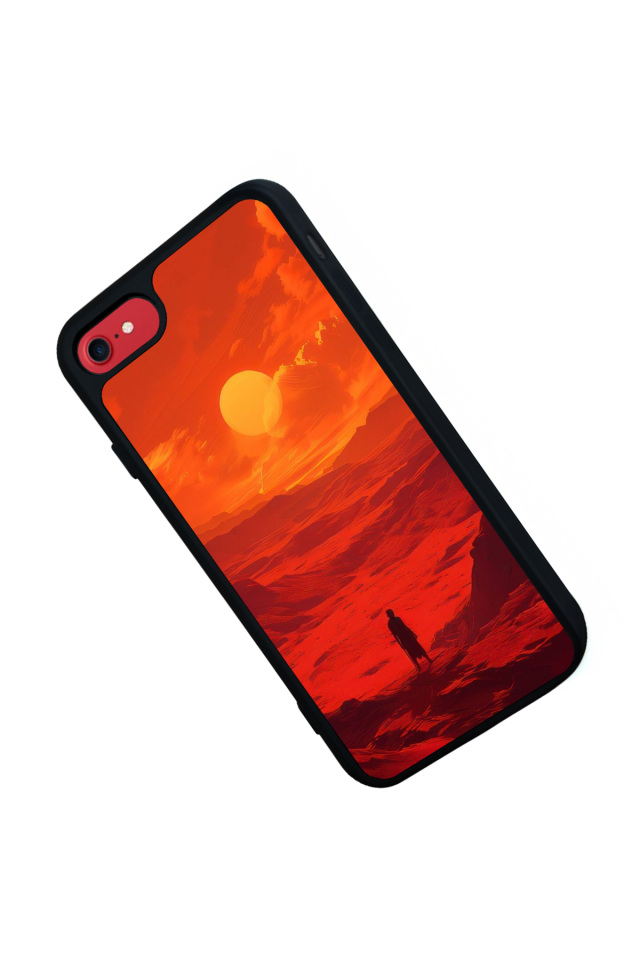 iPhone 8 Uyumlu Güneş Tasarımlı Glossy Premium Kılıf