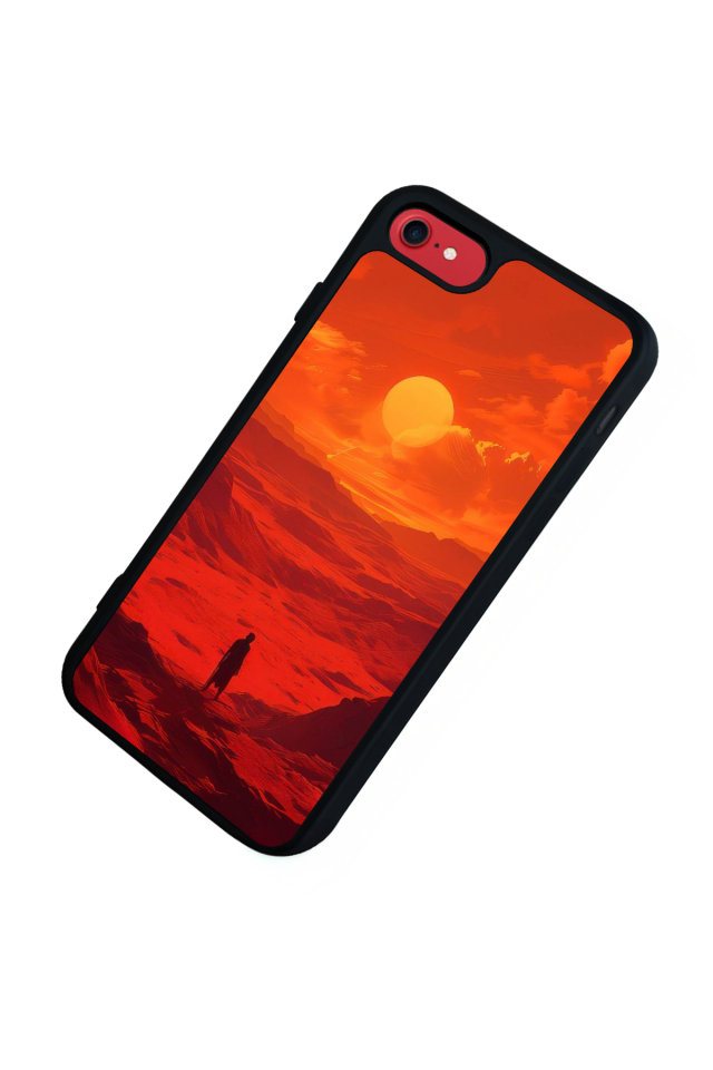 iPhone 8 Uyumlu Güneş Tasarımlı Glossy Premium Kılıf