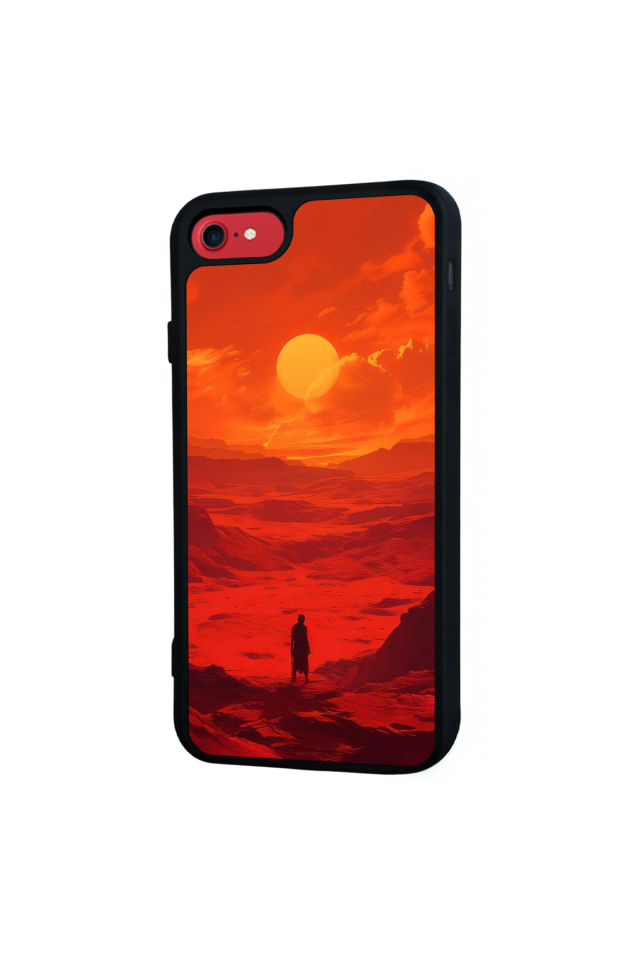 iPhone 8 Uyumlu Güneş Tasarımlı Glossy Premium Kılıf