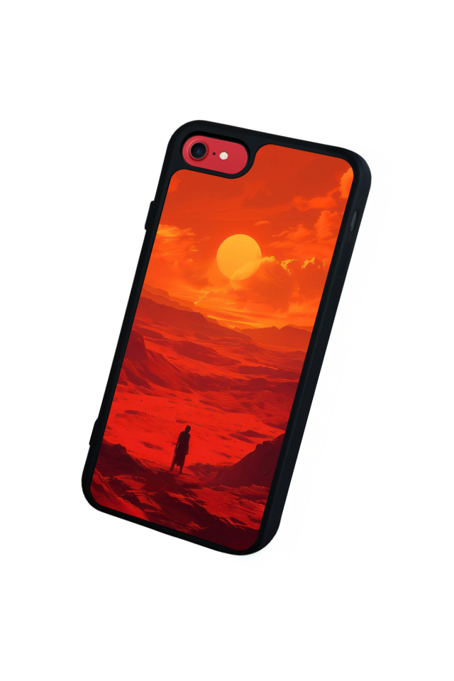 iPhone 8 Uyumlu Güneş Tasarımlı Glossy Premium Kılıf