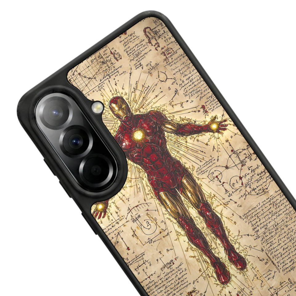 Samsung Galaxy A37 Uyumlu Iron Man ( Demir Adam ) Tasarımlı Glossy Premium Kılıf