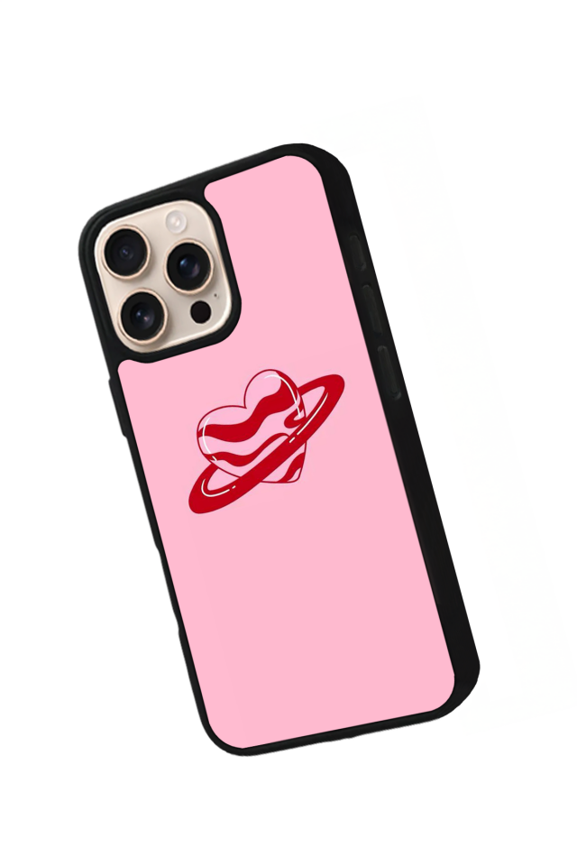 iPhone 15 Pro Max Uyumlu Kalp Love Tasarımlı Glossy Premium Kılıf