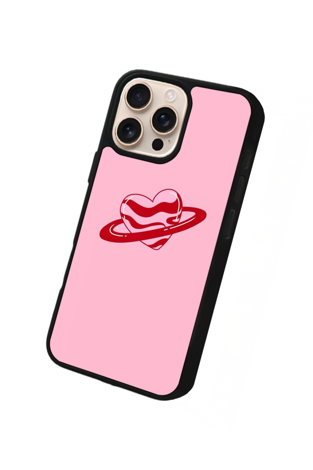 iPhone 15 Pro Max Uyumlu Kalp Love Tasarımlı Glossy Premium Kılıf
