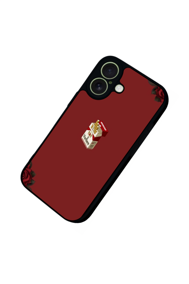 iPhone 17 Uyumlu Kirmizi Tasarımlı Glossy Premium Kılıf