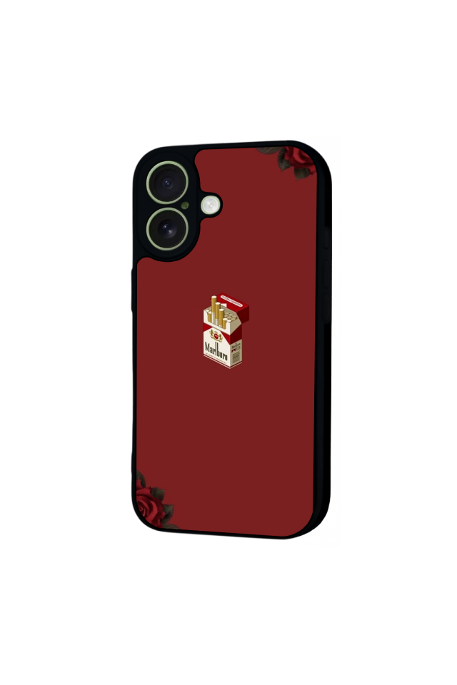 iPhone 17 Uyumlu Kirmizi Tasarımlı Glossy Premium Kılıf