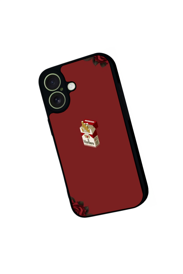 iPhone 17 Uyumlu Kirmizi Tasarımlı Glossy Premium Kılıf