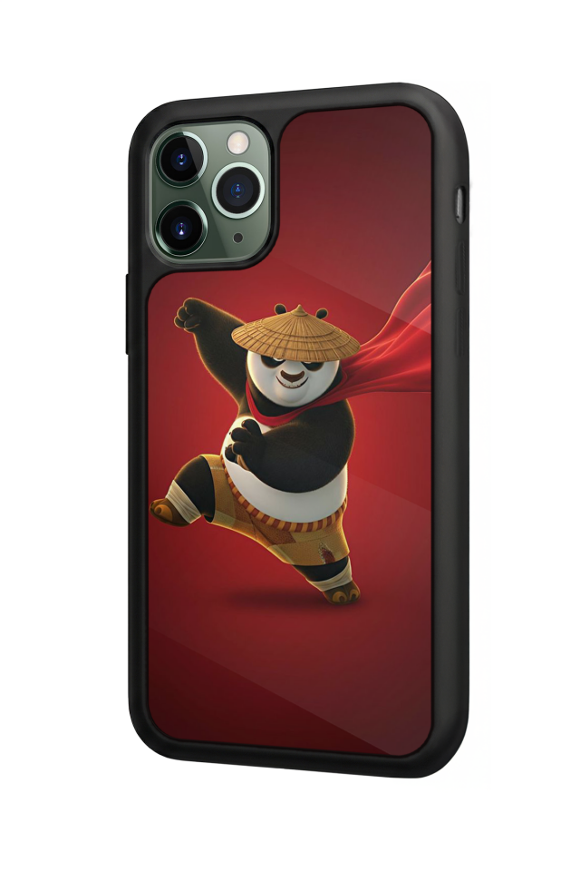 iPhone 11 Pro Max Uyumlu Kung Fu Panda Tasarımlı Glossy Premium Kılıf
