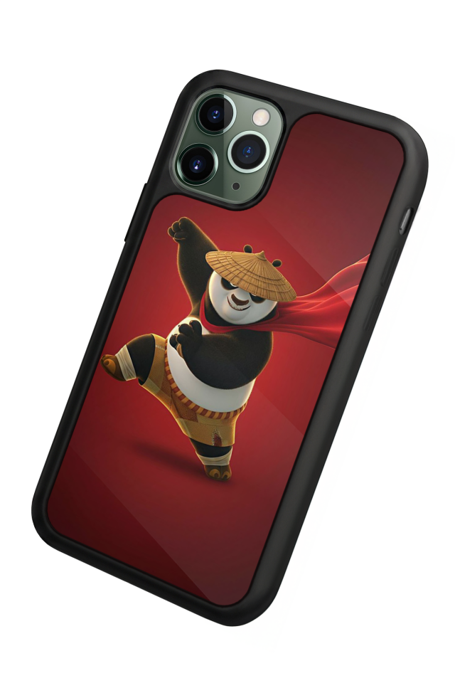 iPhone 11 Pro Max Uyumlu Kung Fu Panda Tasarımlı Glossy Premium Kılıf