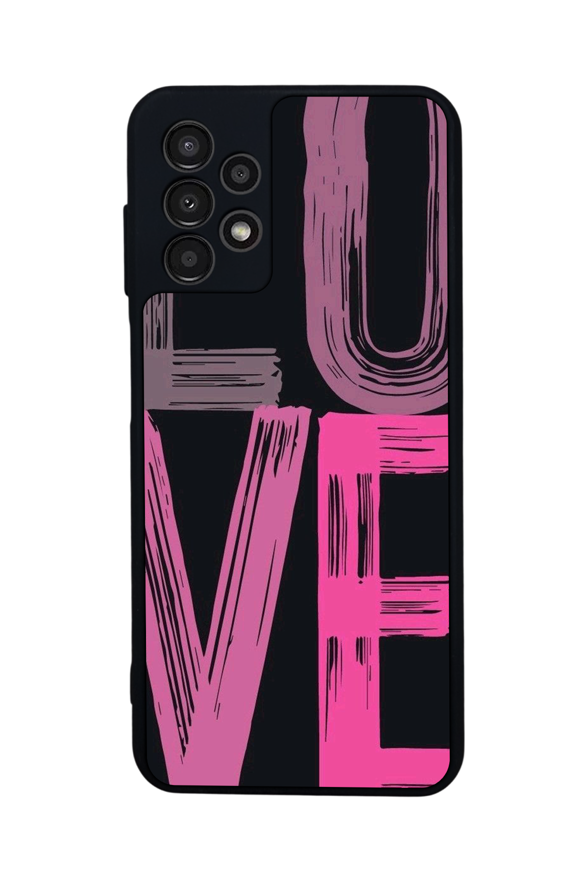 Samsung Galaxy A13 Uyumlu Love Tasarımlı Glossy Premium Kılıf