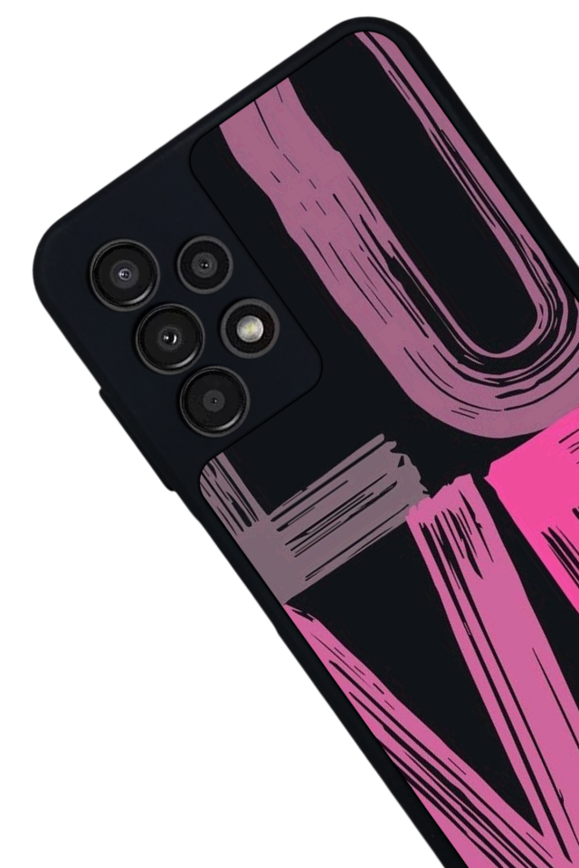 Samsung Galaxy A13 Uyumlu Love Tasarımlı Glossy Premium Kılıf