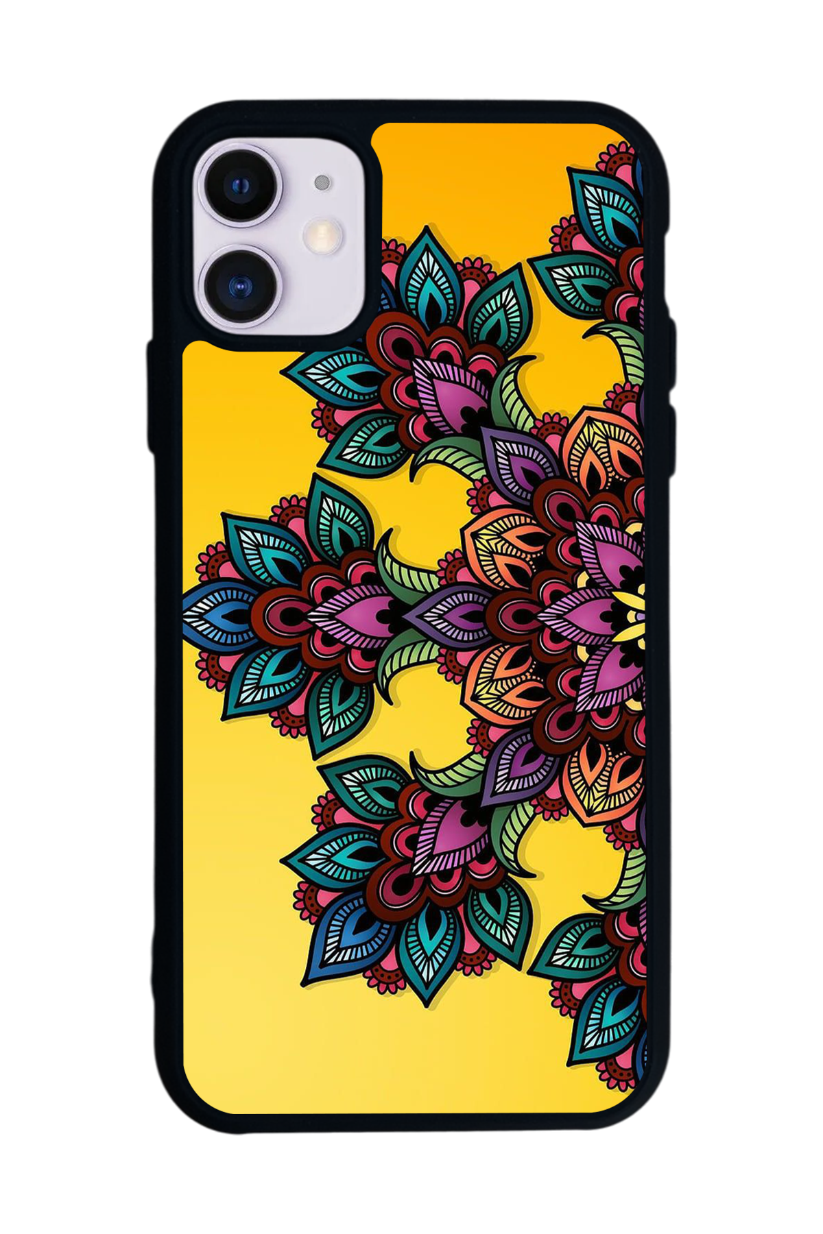 iPhone 11 Uyumlu Mandala Tasarımlı Glossy Premium Kılıf