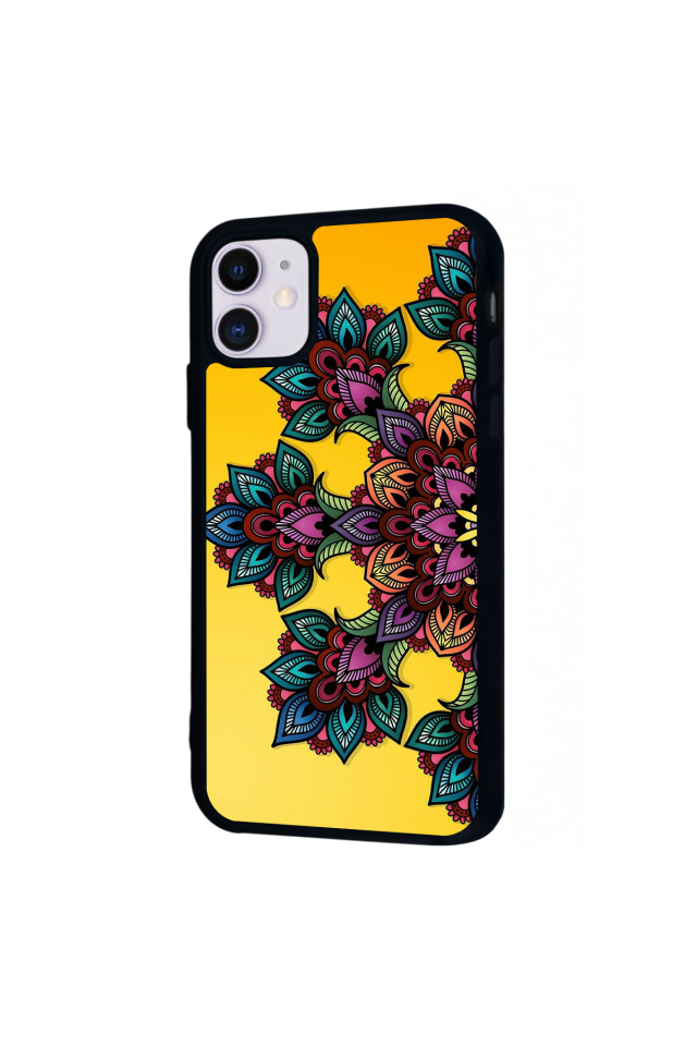 iPhone 11 Uyumlu Mandala Tasarımlı Glossy Premium Kılıf