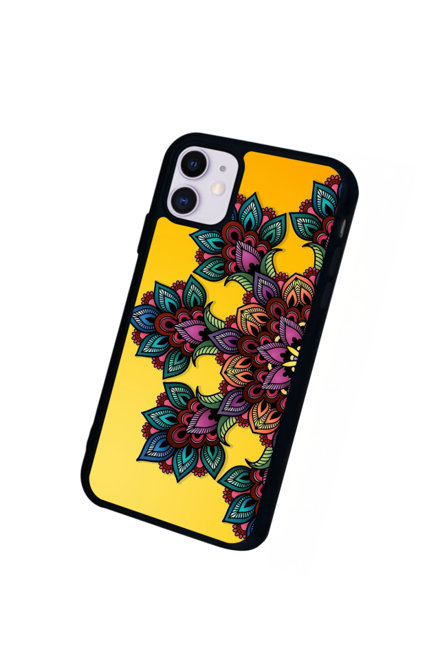 iPhone 11 Uyumlu Mandala Tasarımlı Glossy Premium Kılıf
