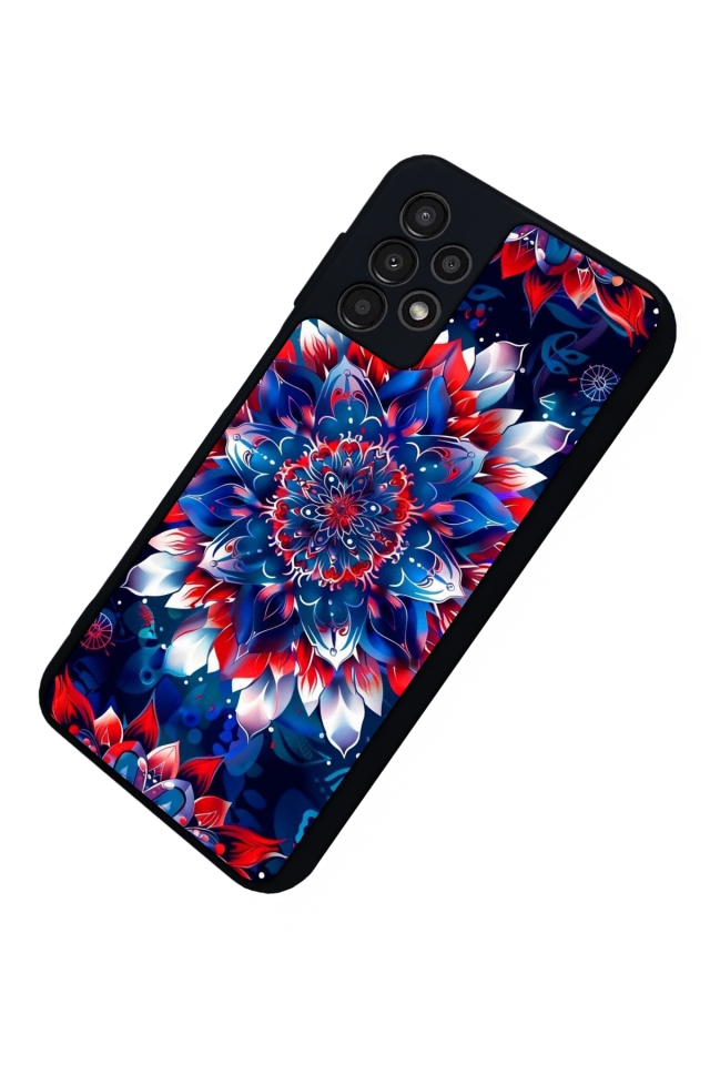 Samsung Galaxy A13 Uyumlu Mandala Tasarımlı Glossy Premium Kılıf