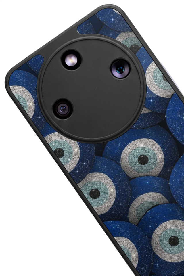 Honor Magic 8 Lite Uyumlu Nazar Tasarımlı Glossy Premium Kılıf