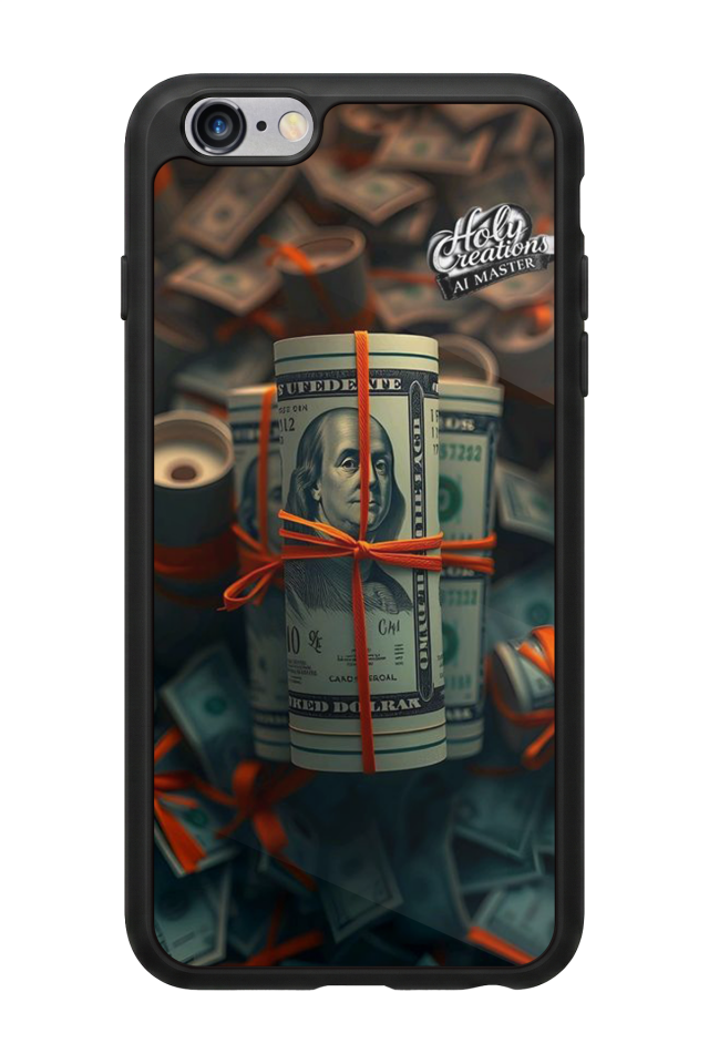 iPhone 6 Plus Uyumlu Para Tasarımlı Glossy Premium Kılıf