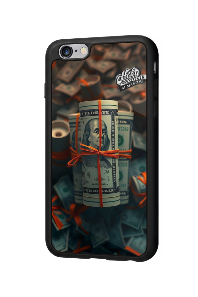 iPhone 6 Plus Uyumlu Para Tasarımlı Glossy Premium Kılıf