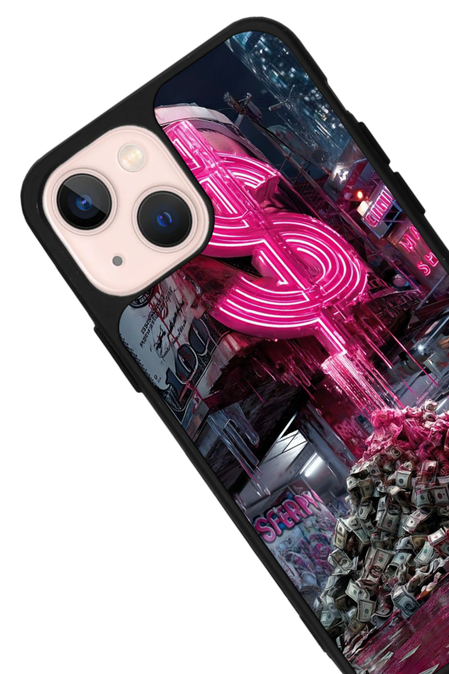 iPhone 13 Mini Uyumlu Para Tasarımlı Glossy Premium Kılıf