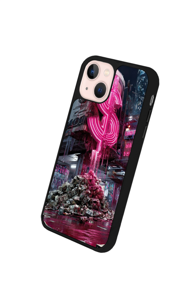 iPhone 13 Mini Uyumlu Para Tasarımlı Glossy Premium Kılıf