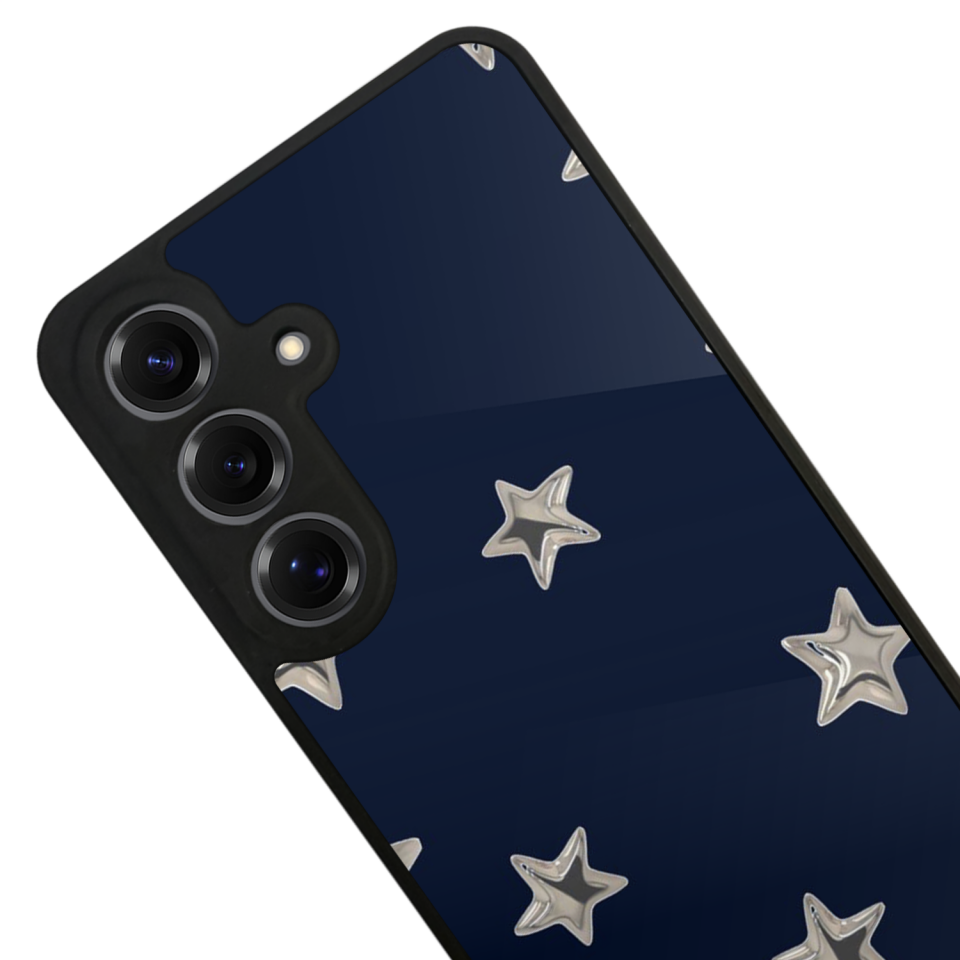 Samsung Galaxy S25 Uyumlu Retro Yildizlar Tasarımlı Glossy Premium Kılıf