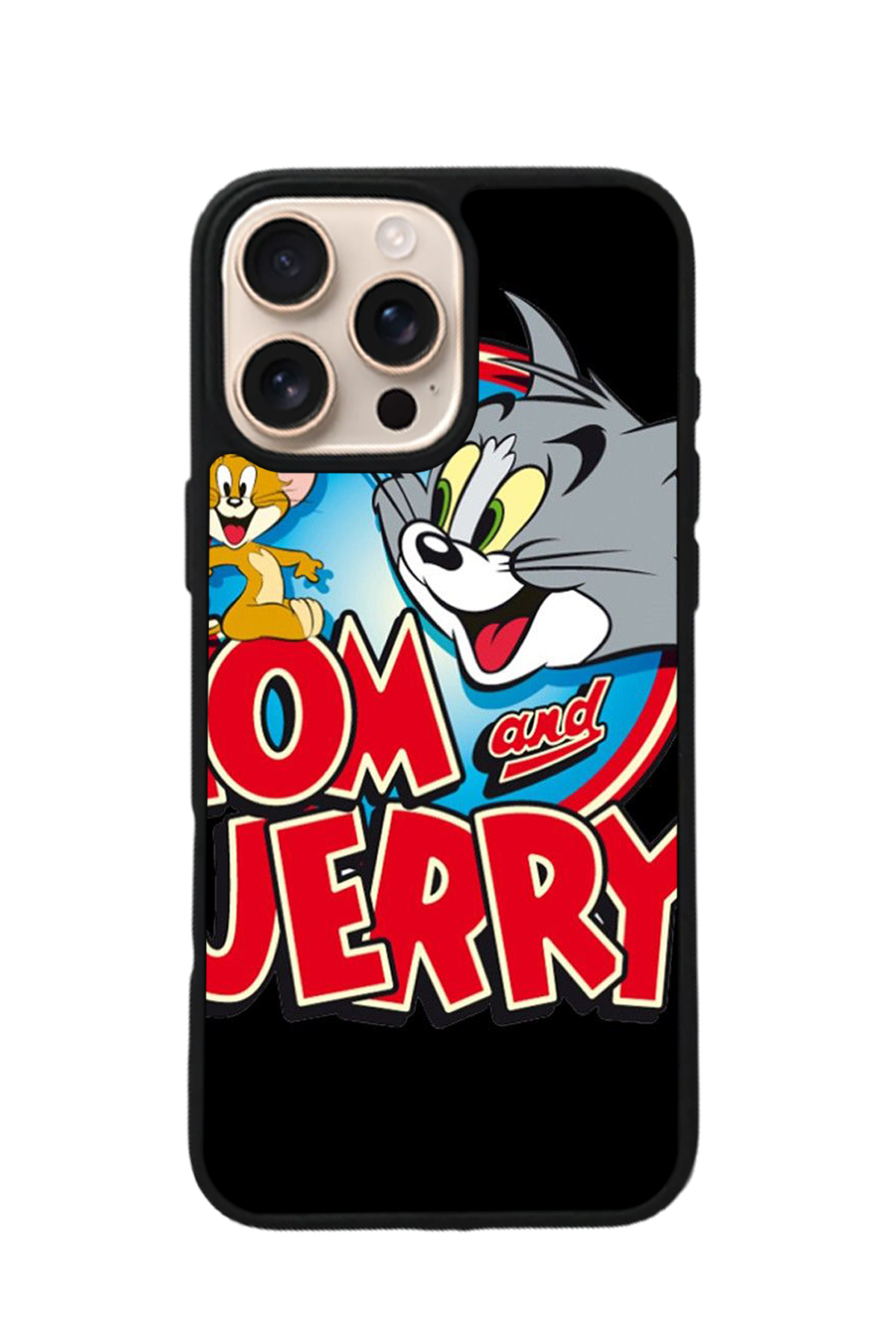 iPhone 16 Pro Max Uyumlu Tom And Jerry Tasarımlı Glossy Premium Kılıf