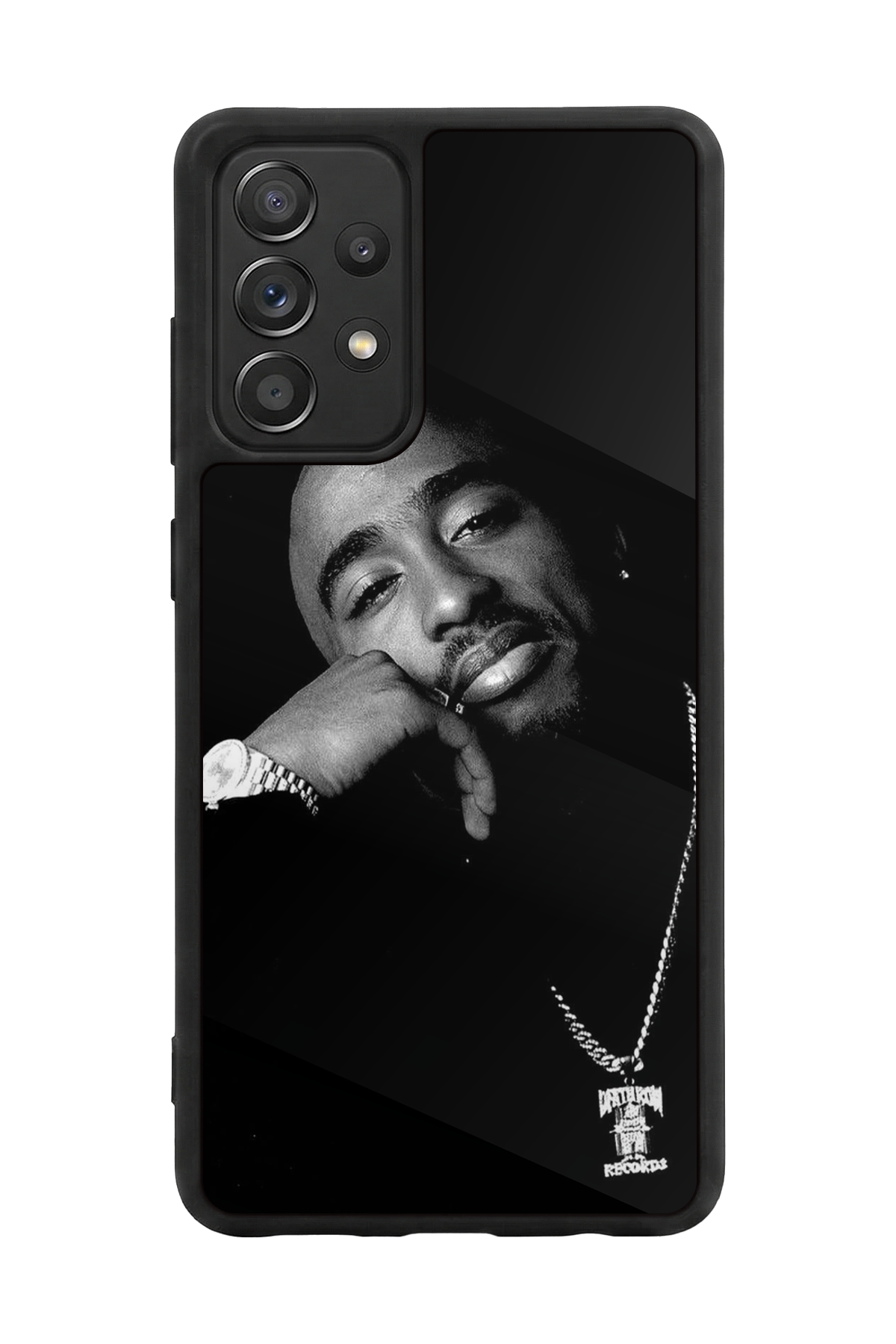 Samsung Galaxy A72 Uyumlu Tupac Tasarımlı Glossy Premium Kılıf