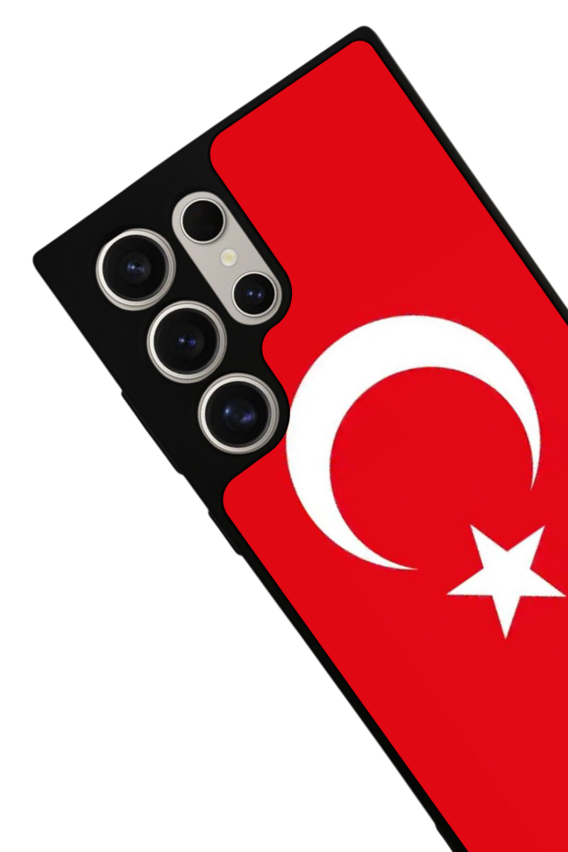 Samsung Galaxy S24 Ultra Uyumlu Türk Bayragi Tasarımlı Glossy Premium Kılıf