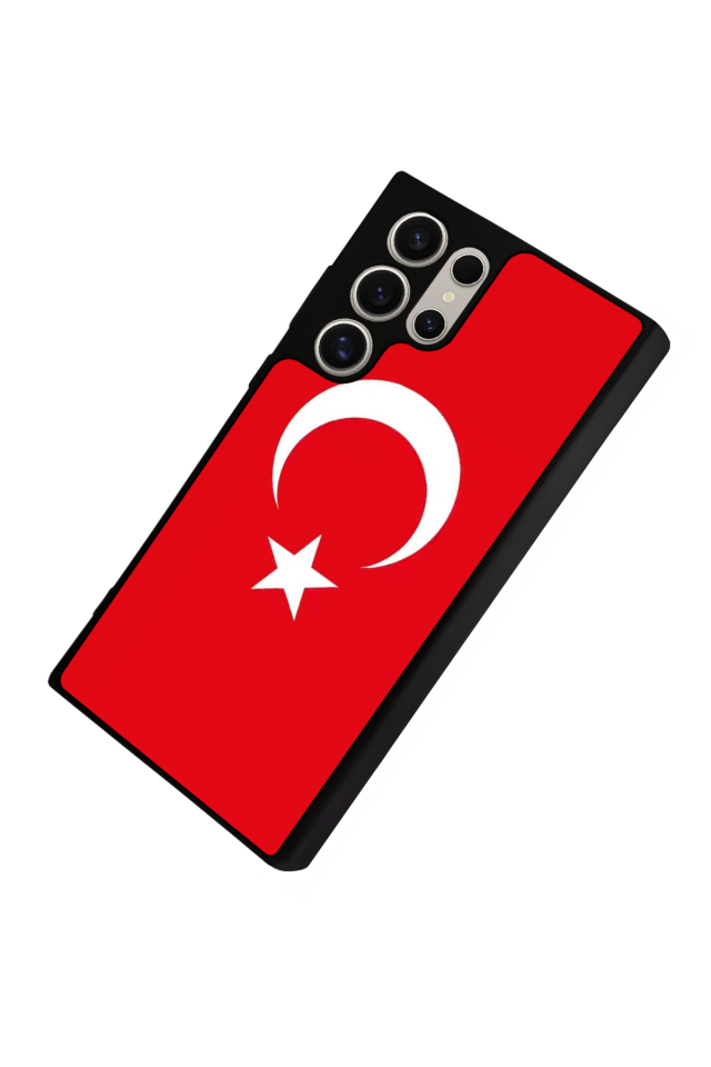 Samsung Galaxy S24 Ultra Uyumlu Türk Bayragi Tasarımlı Glossy Premium Kılıf