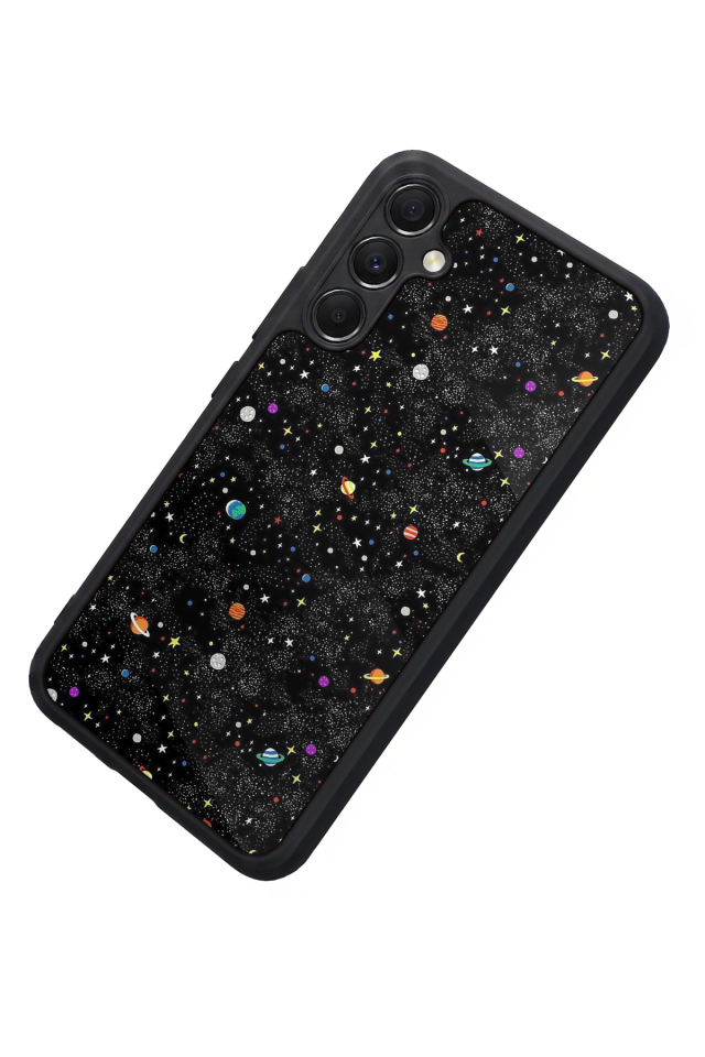 Samsung Galaxy A34 Uyumlu Uzay Tasarımlı Glossy Premium Kılıf