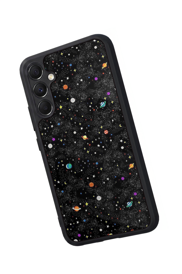 Samsung Galaxy A34 Uyumlu Uzay Tasarımlı Glossy Premium Kılıf