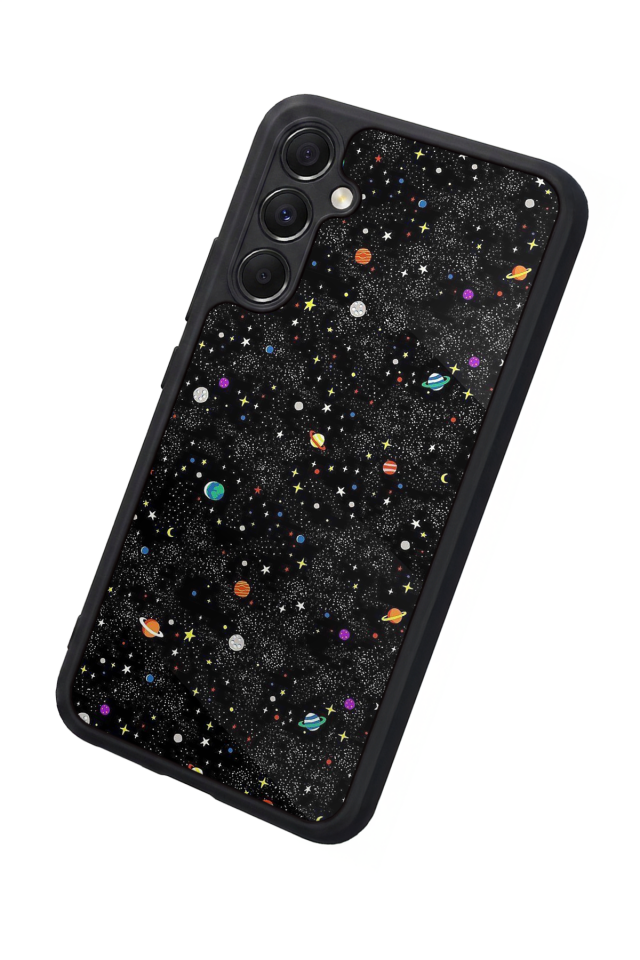 Samsung Galaxy A34 Uyumlu Uzay Tasarımlı Glossy Premium Kılıf