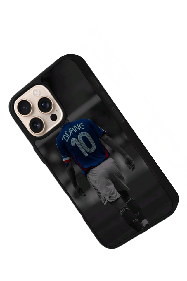 iPhone 15 Pro Uyumlu Zidane Tasarımlı Glossy Premium Kılıf