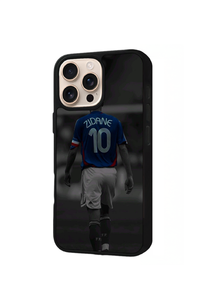 iPhone 15 Pro Uyumlu Zidane Tasarımlı Glossy Premium Kılıf