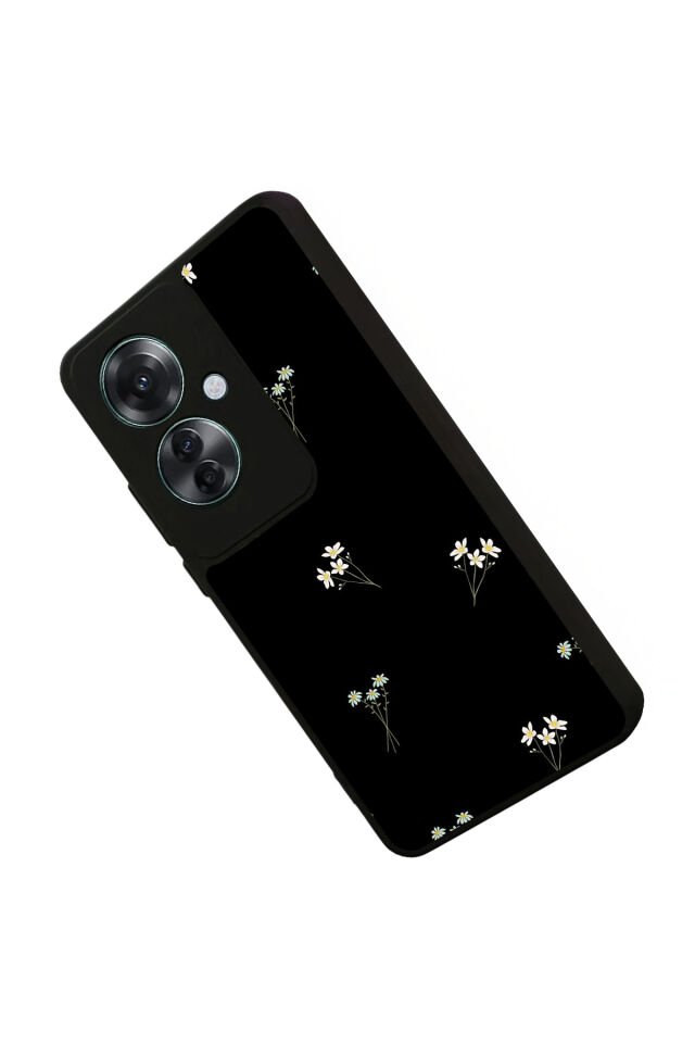 Oppo Reno 11F Uyumlu Cicek Tasarımlı Glossy Premium Kılıf